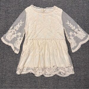 Entro Cream Lace Top